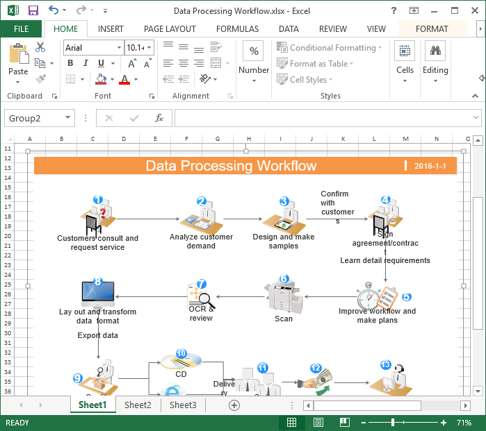 Sådan opretter du et arbejdsflow i Excel