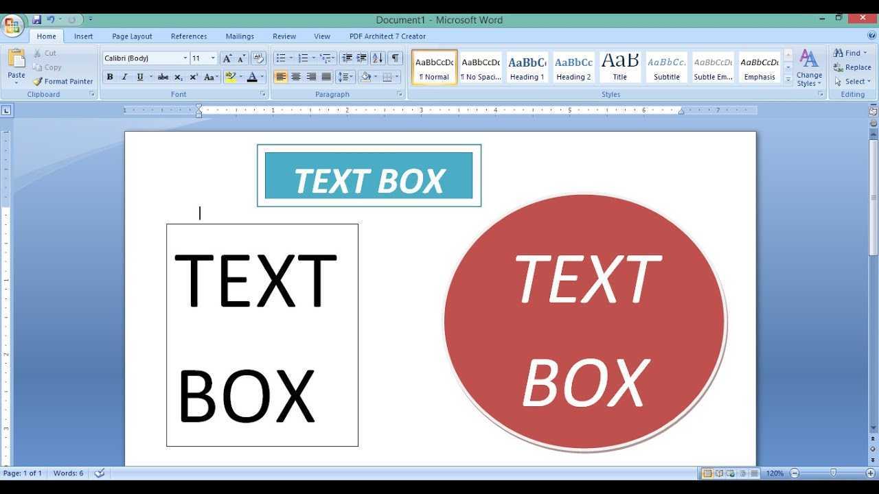 Hogyan készítsünk BOX-ot a Microsoft Wordben