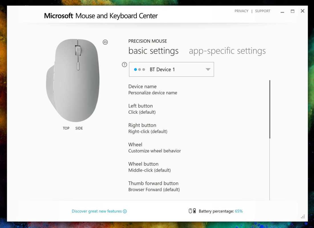 Kako dostopati do središča za miško in tipkovnico Microsoft