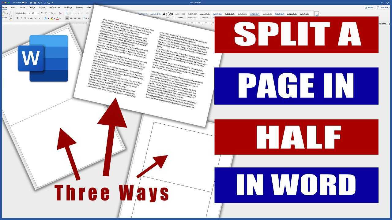 Cum să separați paginile în Microsoft Word