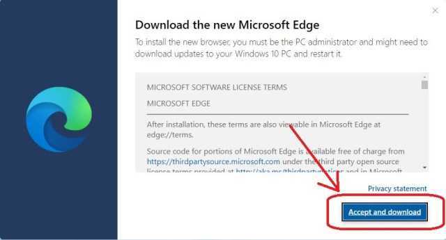 Kaip įdiegti Microsoft Edge