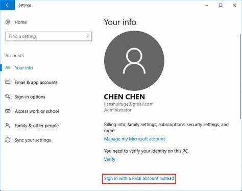 Cómo omitir la cuenta de Microsoft en Windows 10