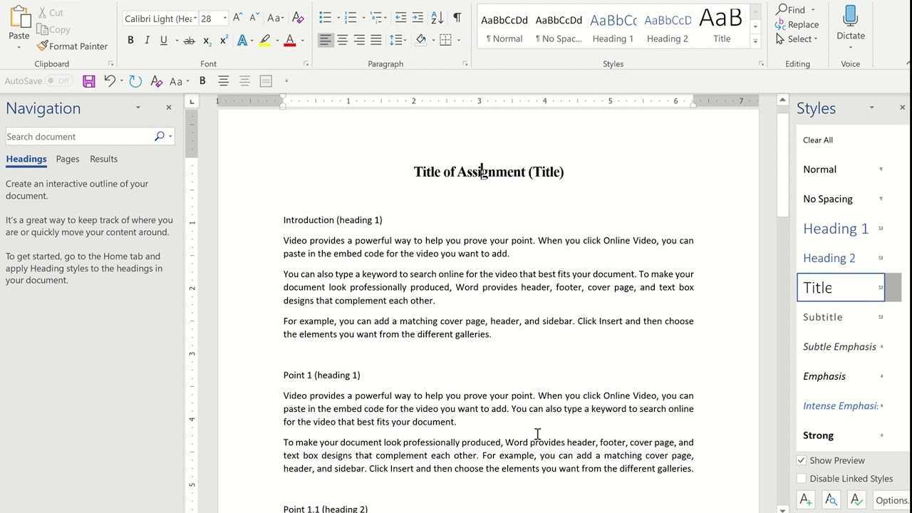 Paano mag-format sa Microsoft Word
