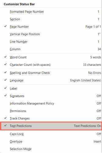Jak zapnout prediktivní text v aplikaci Microsoft Word