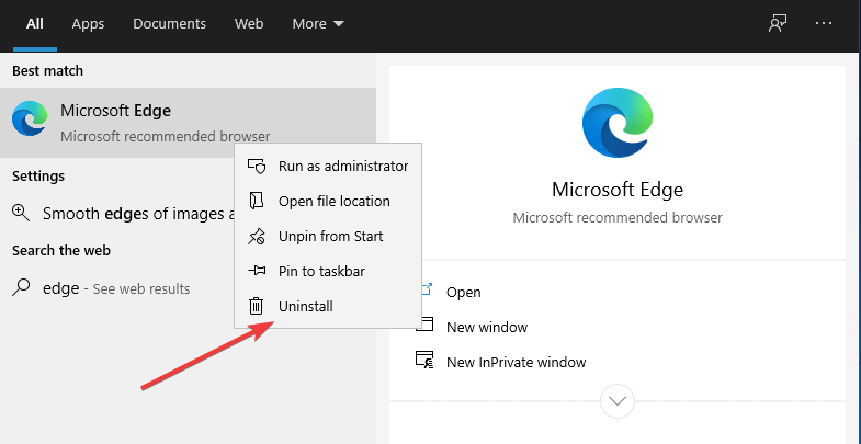Sådan afinstalleres Microsoft Edge Windows 11