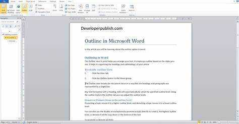 Cara Membuat Garis Besar di Microsoft Word