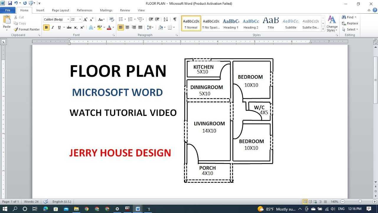 Jak zrobić plan piętra w programie Microsoft Word