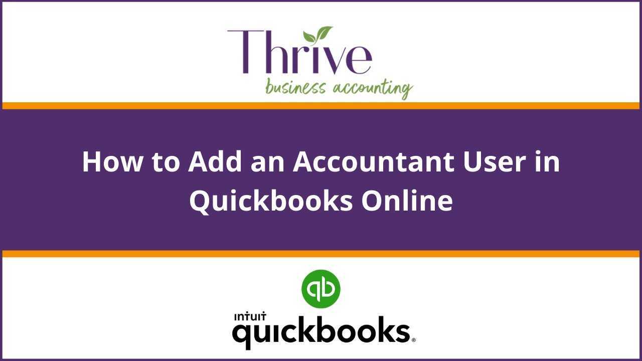 Paano Magdagdag ng Accountant sa QuickBooks Online
