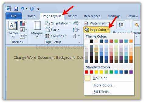 Com canviar el color de fons a Microsoft Word