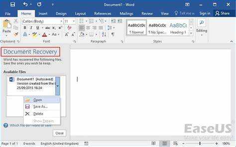 Hvordan gjenopprette Microsoft Word-dokument