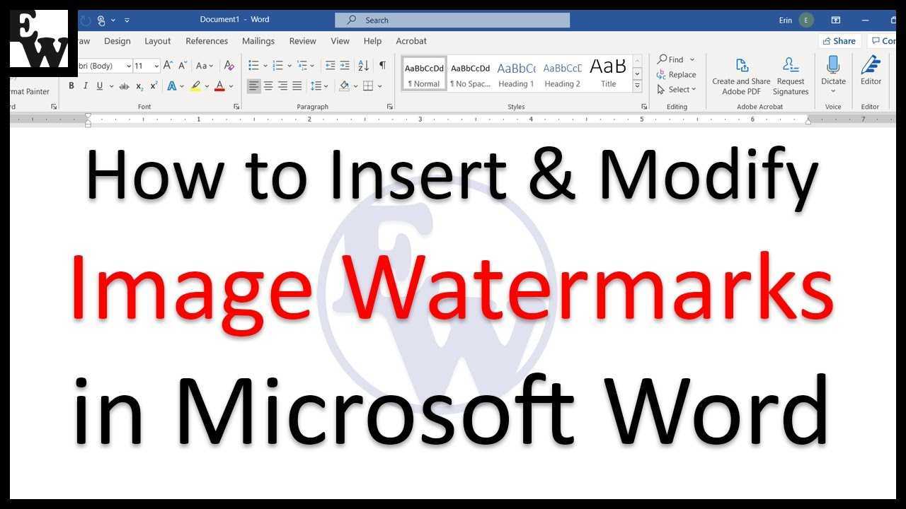 Як додати водяний знак у Microsoft Word