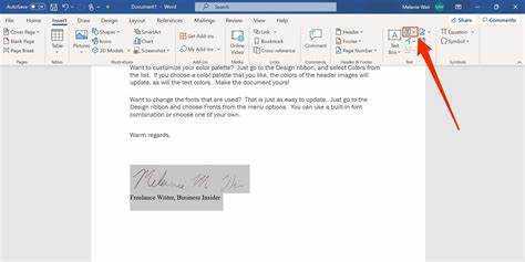 Allekirjoituksen allekirjoittaminen Microsoft Wordissa (Mac)