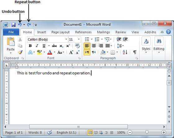 Paano I-undo Sa Microsoft Word