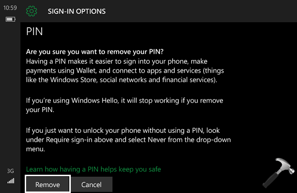 Kako promijeniti Microsoftov PIN na mobitelu