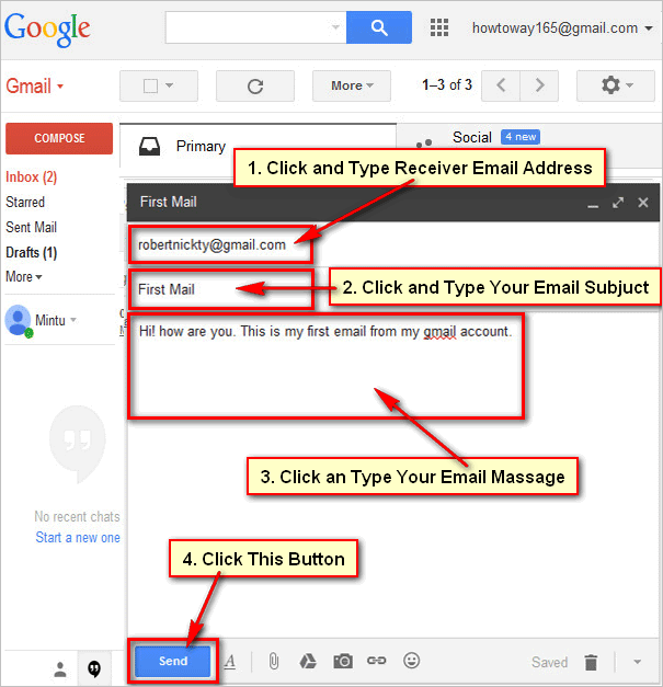 Hvordan sende e-post fra Microsoft Word ved hjelp av Gmail