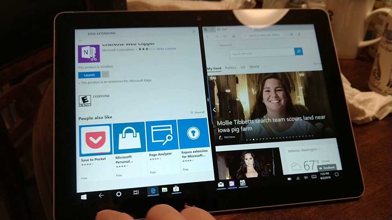 Как да разделите екрана на Microsoft Surface