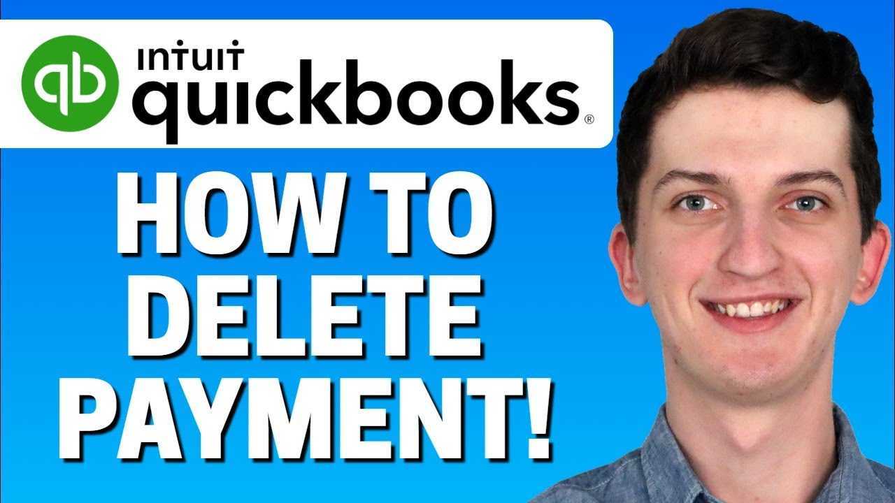 Kako izbrisati plačilo v QuickBooks