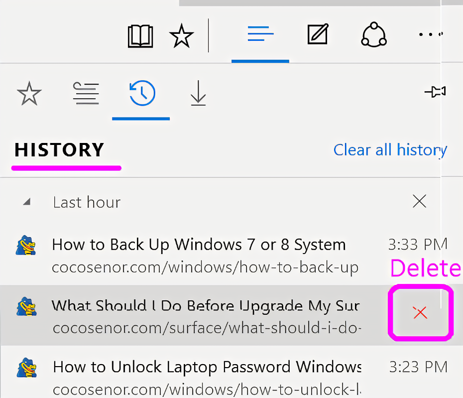 Come recuperare la cronologia cancellata su Microsoft Edge
