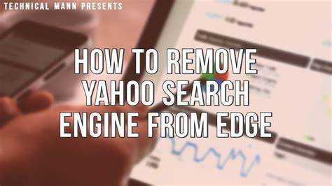 Hoe Yahoo Search uit Microsoft Edge te verwijderen