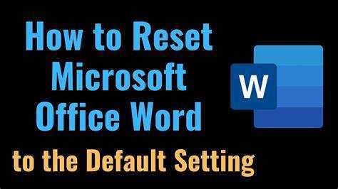 Как да възстановите настройките по подразбиране на Microsoft Word