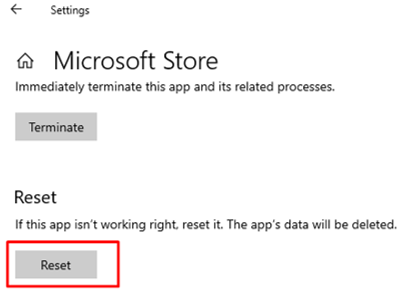 Kako resetirati Microsoft Store