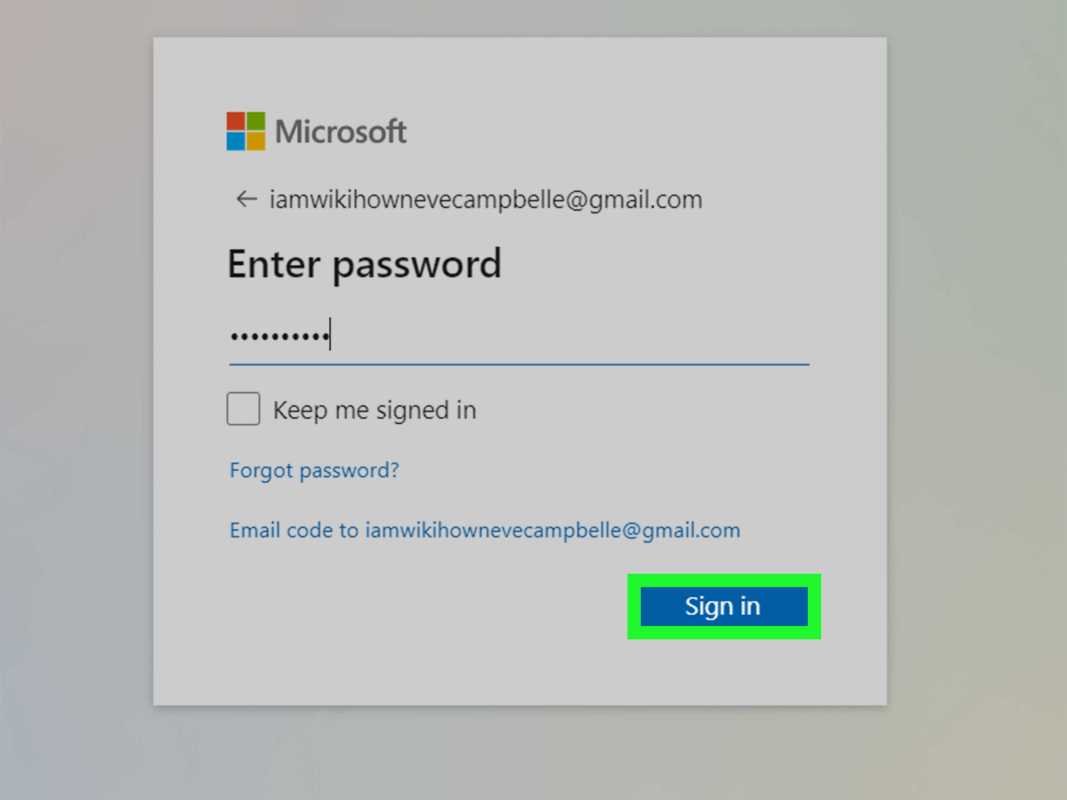 Como fazer login na conta da Microsoft