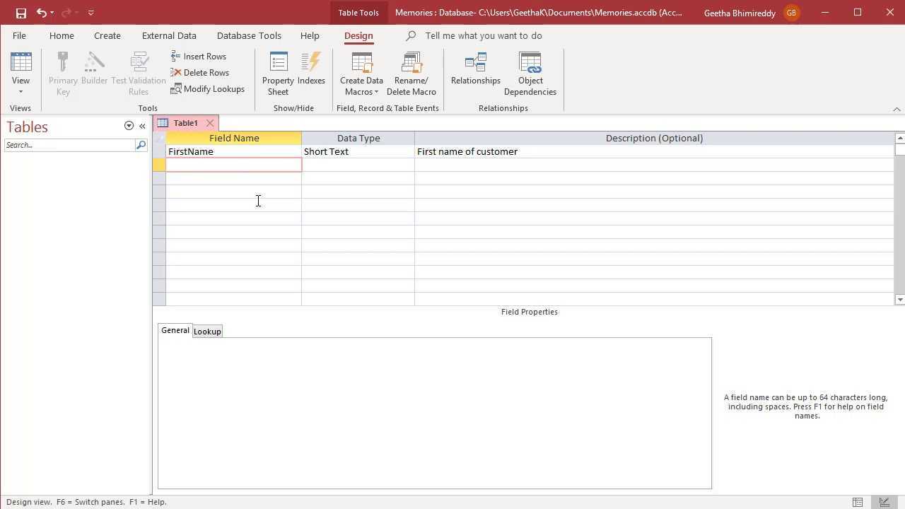 Kā izveidot tabulu programmā Microsoft Access