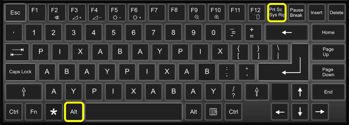 Kaip padaryti ekrano kopiją „Microsoft“ klaviatūroje
