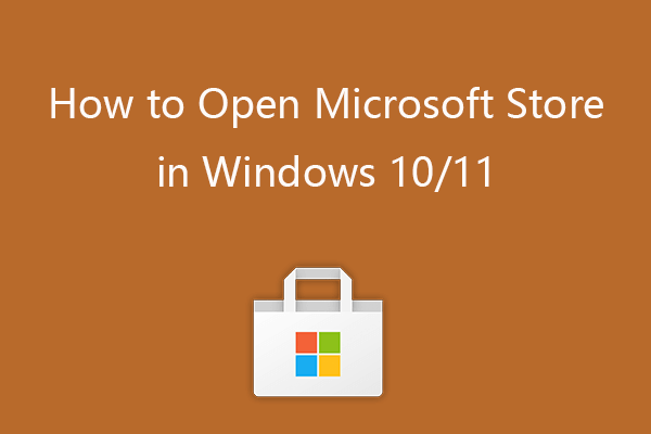 Hogyan lehet megnyitni a Microsoft Store-t