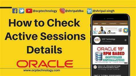 Actieve sessies in een Oracle-database controleren