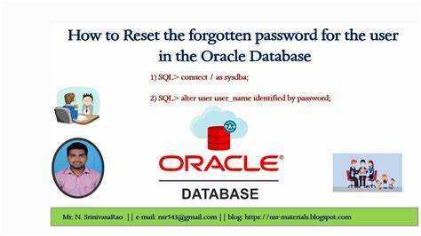 Oracle 비밀번호를 재설정하는 방법