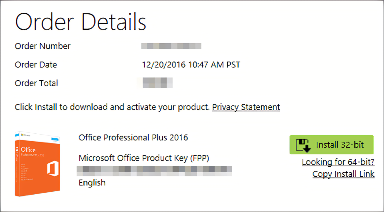 A Microsoft Office 2013 termékkulcsának megadása