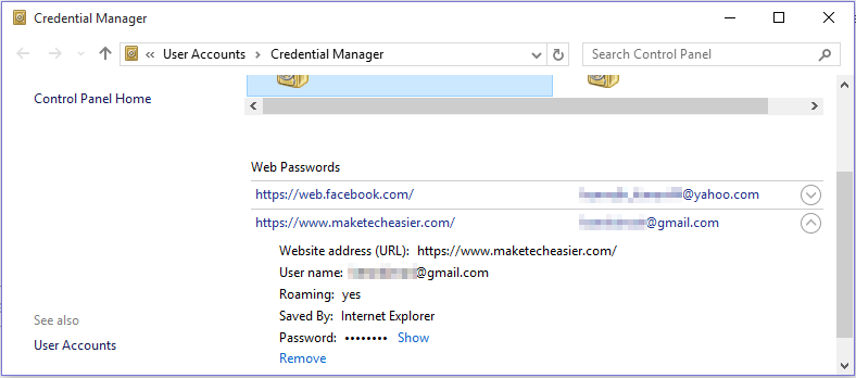 Microsoft Edge で保存されたパスワードを見つける方法