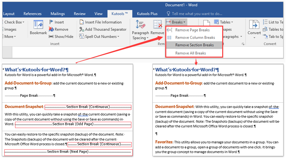 Come rimuovere un'interruzione di pagina in Microsoft Word