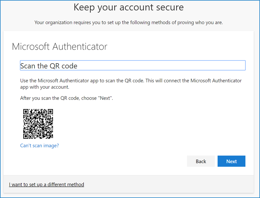 Cum se generează codul QR pentru Microsoft Authenticator