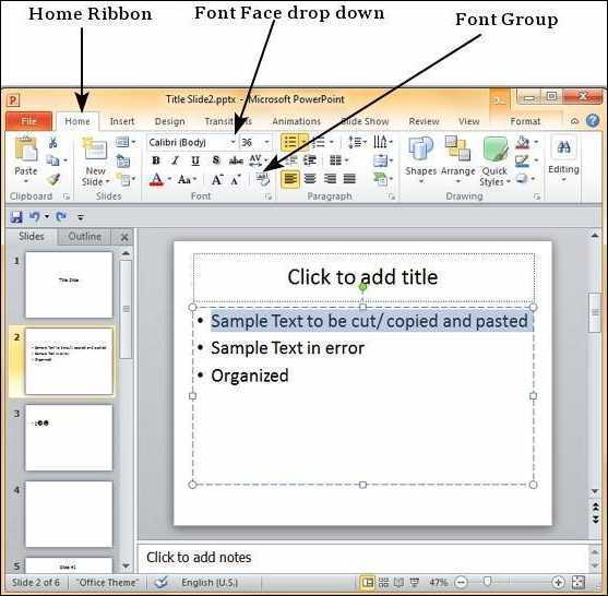 Come aggiungere caratteri a Microsoft PowerPoint
