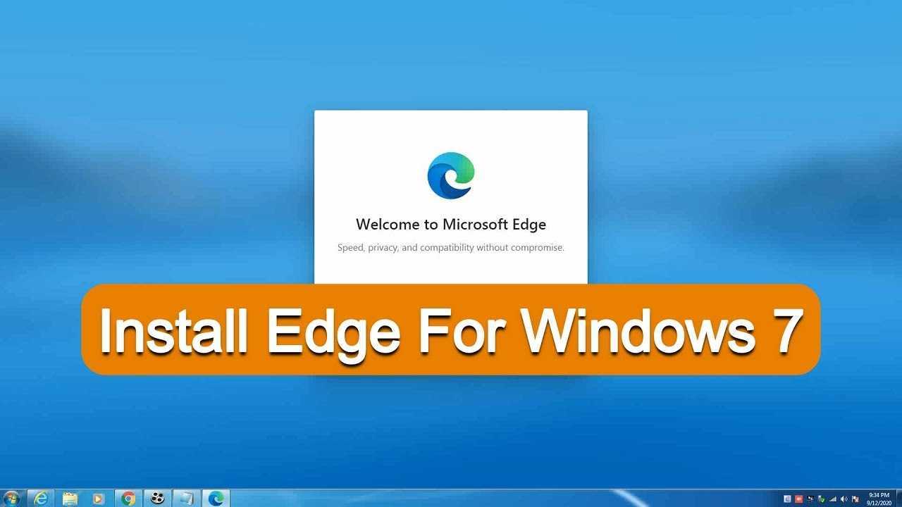 Kuinka saada Microsoft Edge Windows 7:ään